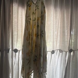 Japna Lemon Print High Low Dress